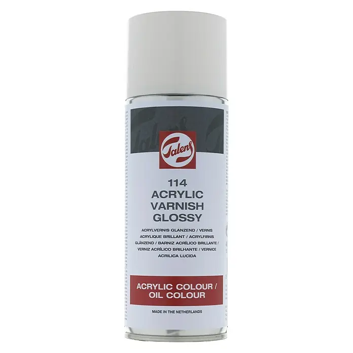 Talens Barniz spray acrílico 114 - Incoloro, 400 ml, Brillante