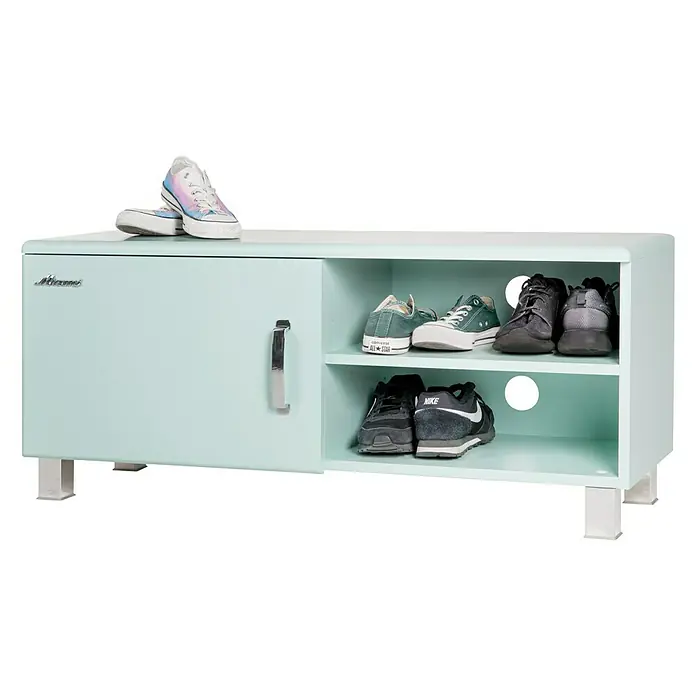 Phönix Miami Lowboard - L x B x H: 37 x 130 x 45 cm, Mintgrün - Linke Seitenansicht