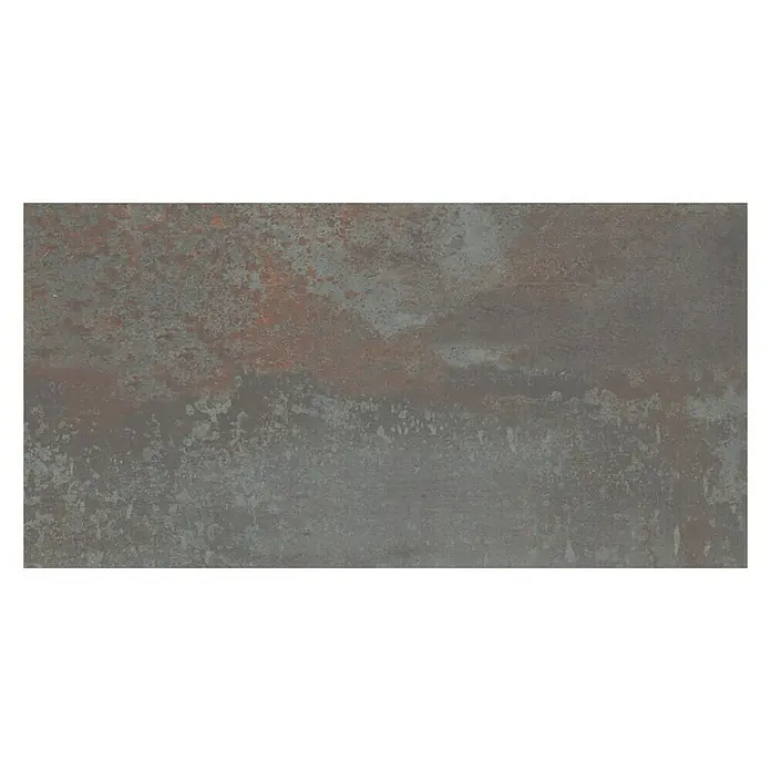 Momastela Feinsteinzeugfliese Ruggine - 62 x 31 cm, Anthrazit, Glasiert