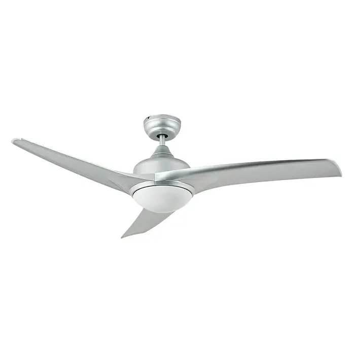 Arte confort Ventilador de techo Cascais - Diámetro: 132 cm, Plateado, 65 W, AC