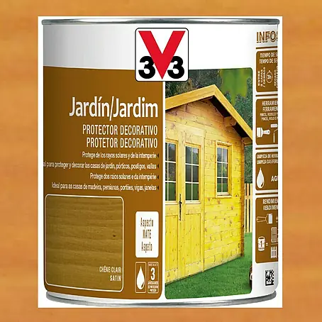 V33  Protección para madera decorativo Jardín