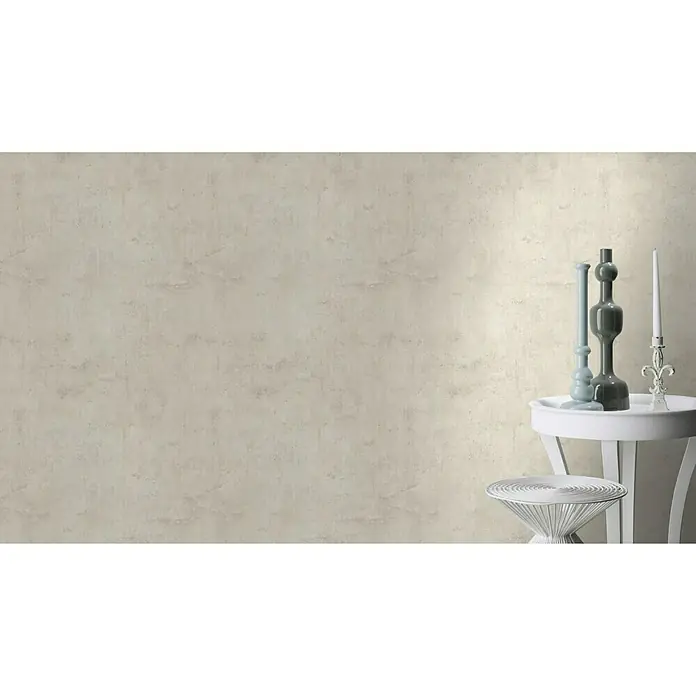 Rasch Tapetenwechsel Vliestapete - Beige, Betonoptik, 10,05 x 0,53 m - Stimmungsaufnahme