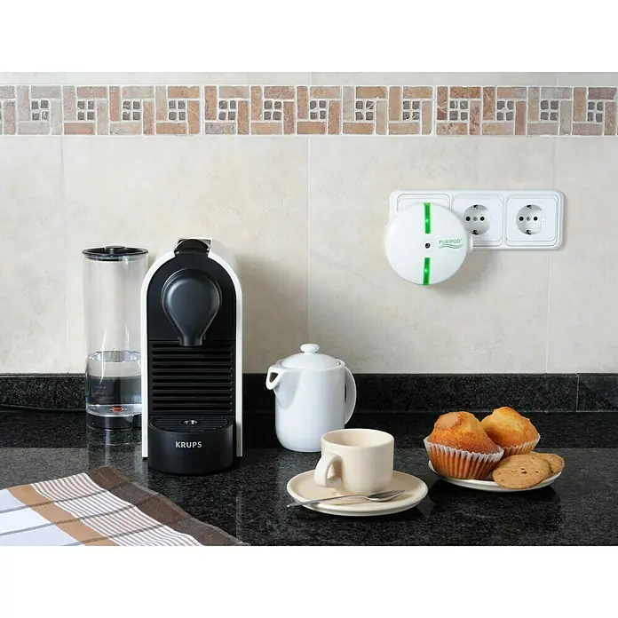 Luftreiniger Puripod - 4,5 W, Weiß, 8,5 x 11,4 x 10,7 cm - Anwendungsbeispiel