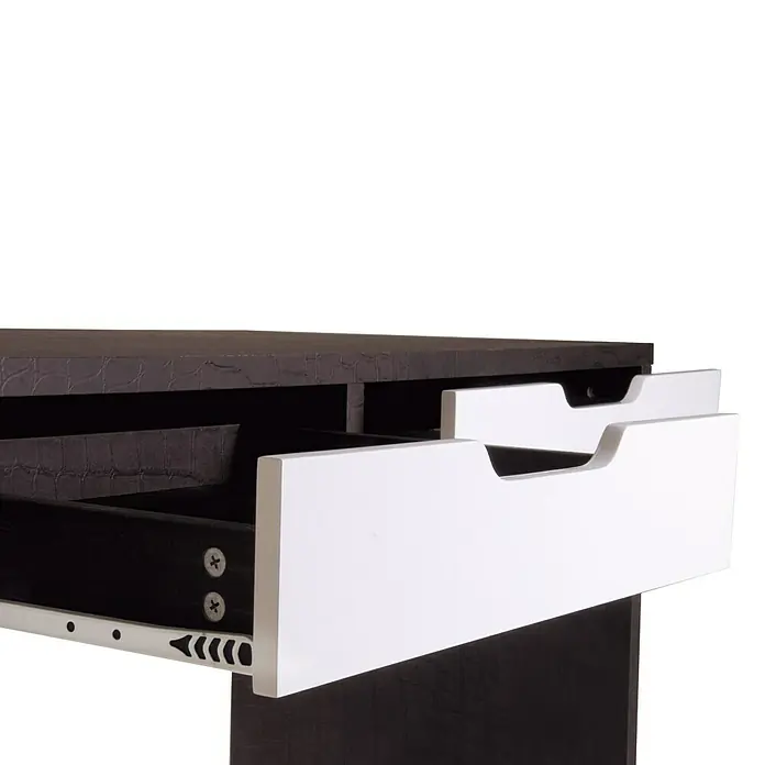 Phönix Croco Schreibtisch - L x B x H: 60 x 120 x 78 cm, Braun - Detailaufnahme