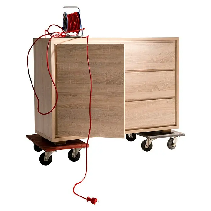 Phönix Kommode Vancouver - L x B x H: 45 x 116 x 84 cm, Eiche, Anzahl Schubladen: 3 Stk. - Stimmungsaufnahme