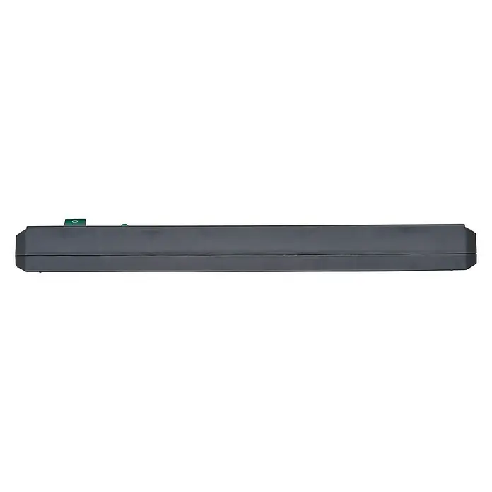 Brennenstuhl Secure-Tec Steckdosenleiste - Anzahl Steckdosen Schuko: 6 Stk., Anthrazit, 2 m, 3.500 W - Vorderansicht