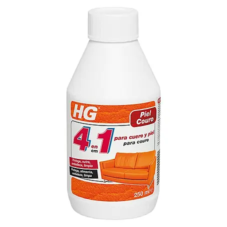 HG  Limpiador para la piel y cuero 4 en 1