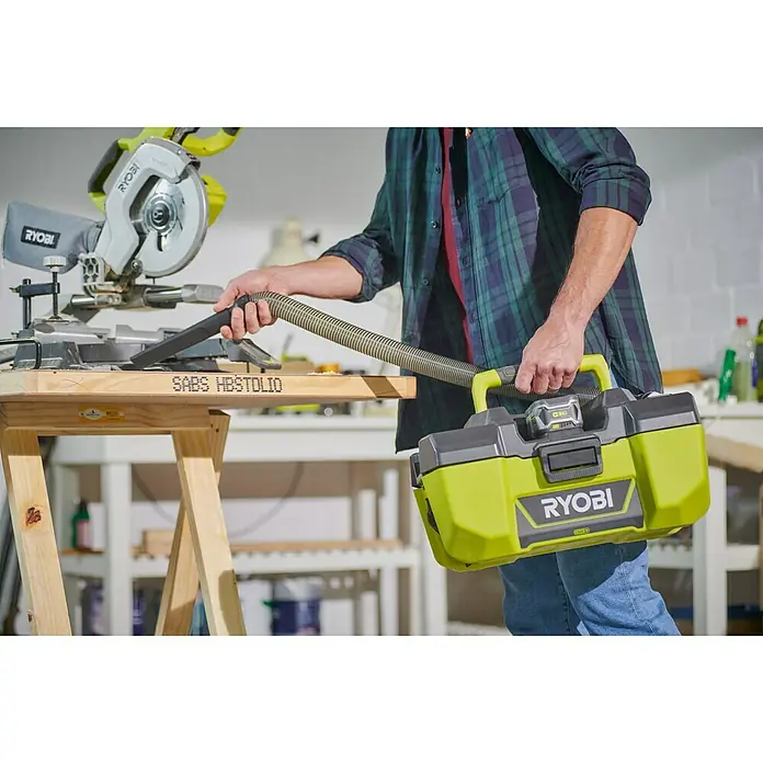 Ryobi ONE+ Aspiradora en seco de batería R18PVB - 18 V, Iones de litio, Sin batería