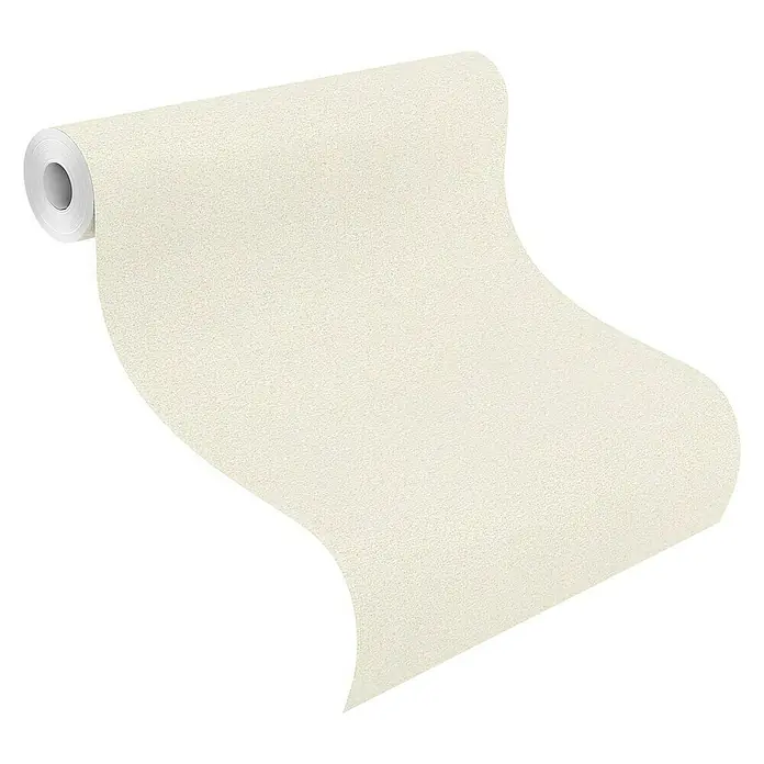 Rasch Vliestapete Flitter - Weiß, Uni, 10,05 x 0,53 m - Anwendungsbeispiel