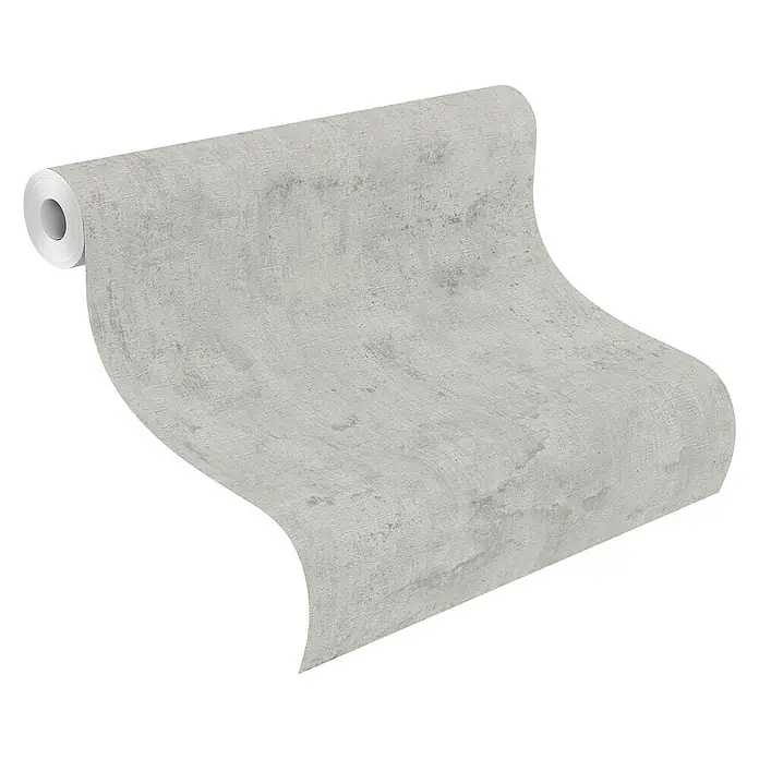Rasch Tapetenwechsel Vliestapete - Grau, Betonoptik, 10,05 x 0,53 m - Anwendungsbeispiel