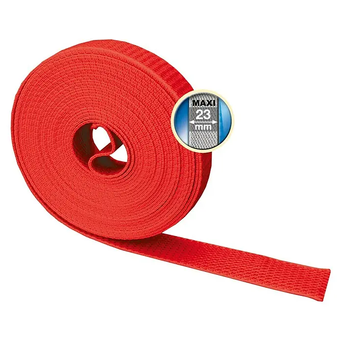 Schellenberg Rollladengurt - Rot, Länge: 6 m, Gurtbreite: 23 mm - Vorderansicht
