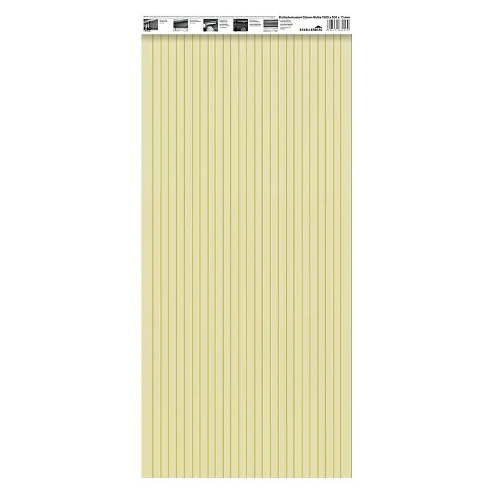Schellenberg Aislamiento de cajón de persiana - L x An x Al: 100 x 50 x 1,3 cm, 1 pzs., Apto para: Cajas de persianas estrechas - Vista frontal