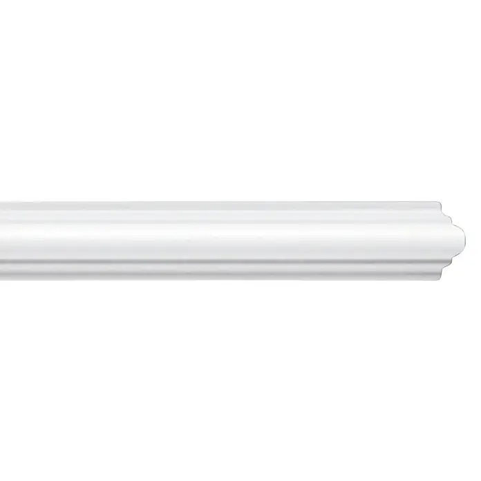 Wandleiste CW 11 - 200 x 1,8 x 3,8 cm, Weiß - Vorderansicht