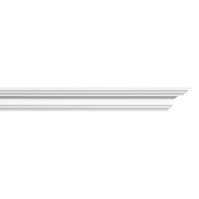Zierprofil E 10 - 2 m x 3,2 cm x 3,2 cm, Polystyrol XPS - Vorderansicht