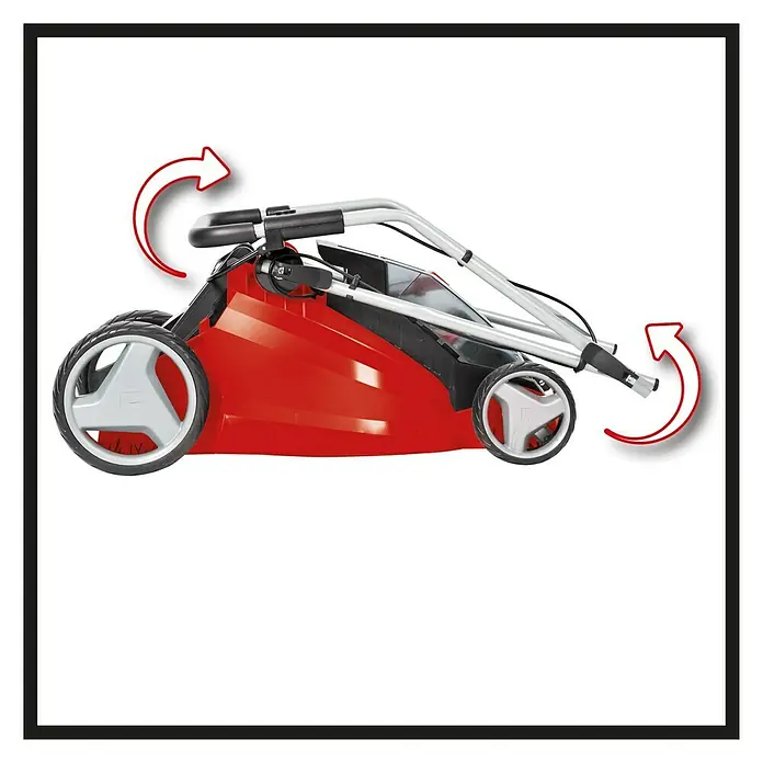 Einhell Power X-Change Akumulatorska kosilica GE-CM 43 Li M Kit - 18 V, 2 baterije, 4 Ah, Širina reza: 43 cm - Detaljan prikaz