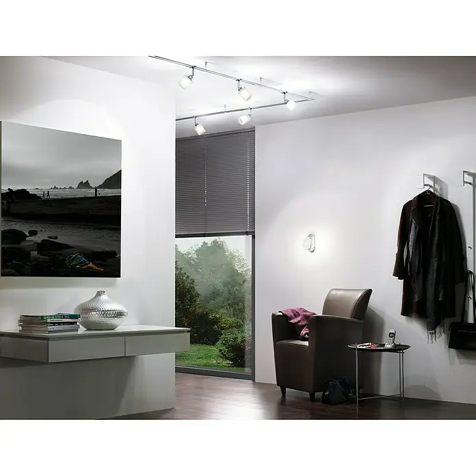 Paulmann DecoSystems Pantalla de lámpara Zyli - Diámetro: 7 cm, Blanco, Vidrio, Forma: Redonda - Foto ambiente