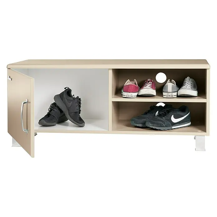 Phönix Miami Lowboard - L x B x H: 37 x 130 x 45 cm, Taupe - Vorderansicht