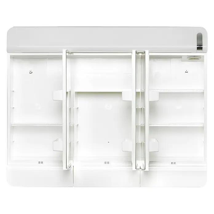 Sieper Spiegelschrank Alida - B x H: 68,3 x 54,5 cm, Mit Beleuchtung, Kunststoff, Weiß - Detailaufnahme