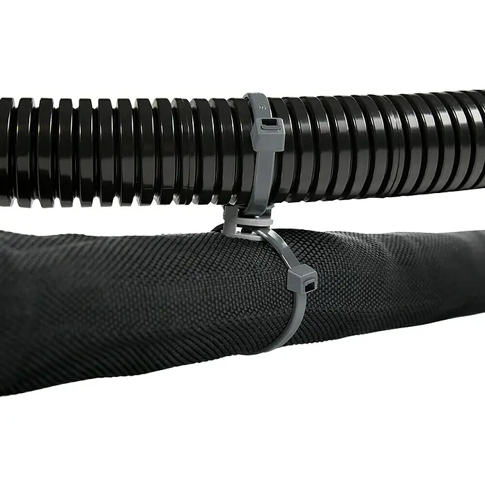 Ibelec Bridas para cables en paralelo - Negro, 25 ud.
