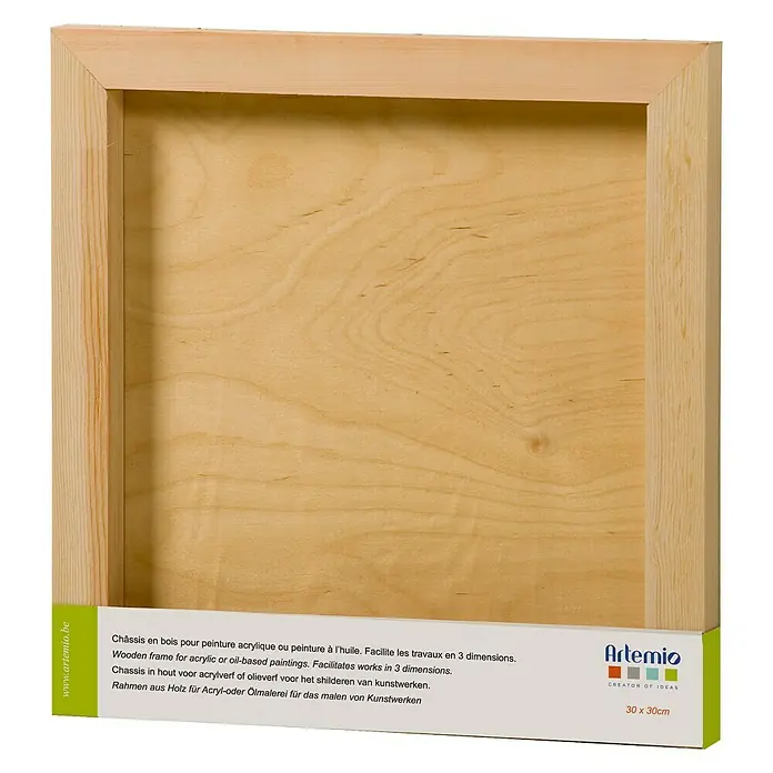 Artemio Marco de madera - Marrón, 30 x 30 cm, Madera
