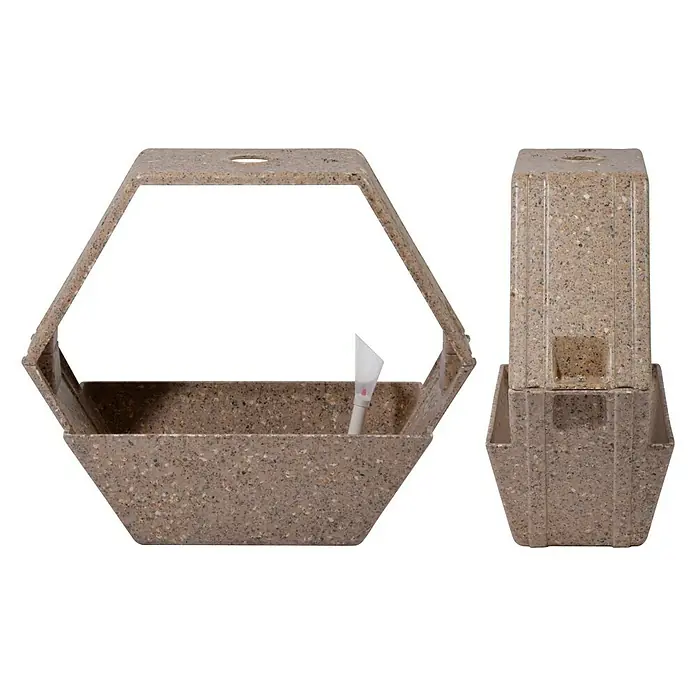 Dobar Pflanzkasten-System - 124 x 21 x 66 cm, Kaffeefaser - Detailaufnahme