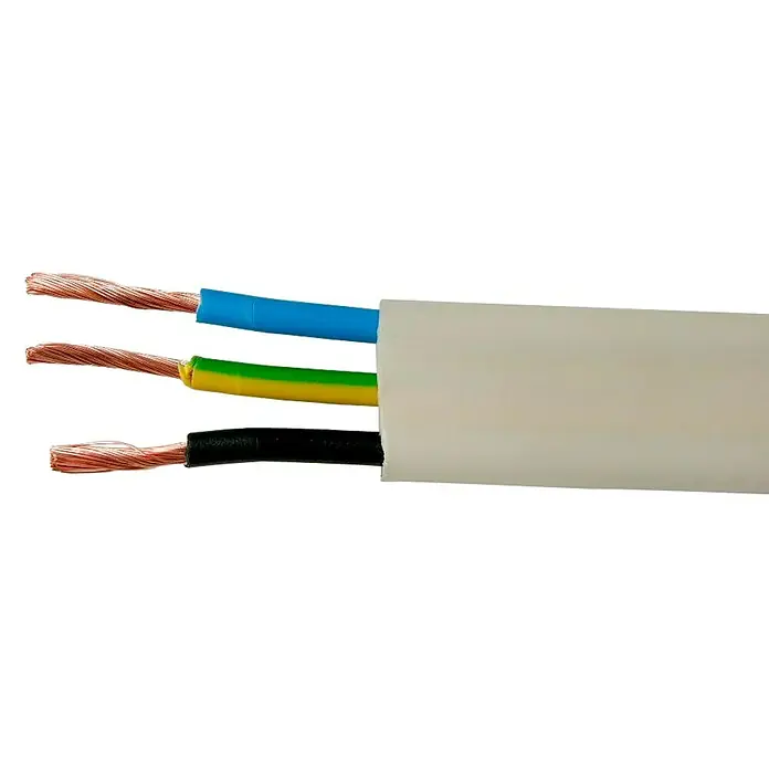 Cable plano - H07V-K3x1,5, 25 m, Blanco