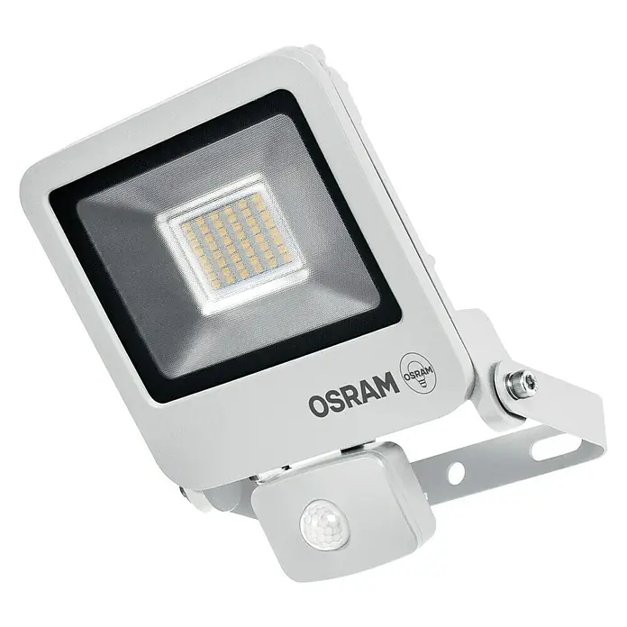 Ledvance Led-straler Endura Flood wit - Wit, Sensor, 20 W, IP44 - Top-down weergave