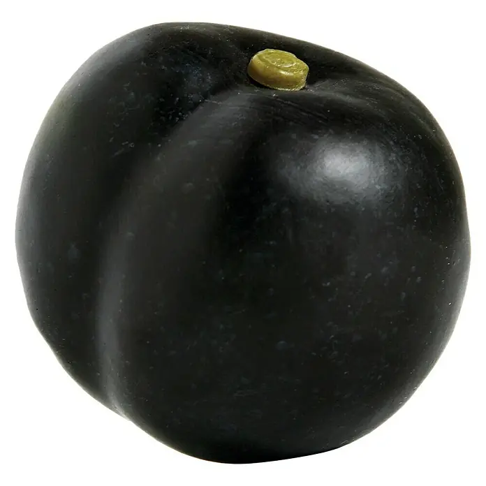 Figura decorativa Ciruela negra - L x An x Al: 5,5 x 5,5 x 6 cm, Plástico