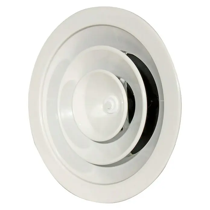 Difusor con registro y puente - Diámetro: 200 mm, Blanco