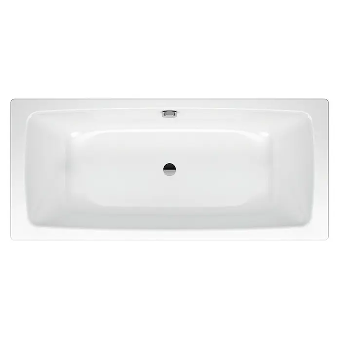 Kaldewei Badewanne Cayono Duo 725 - 180 x 80 cm, Stahl-Email, Alpinweiß