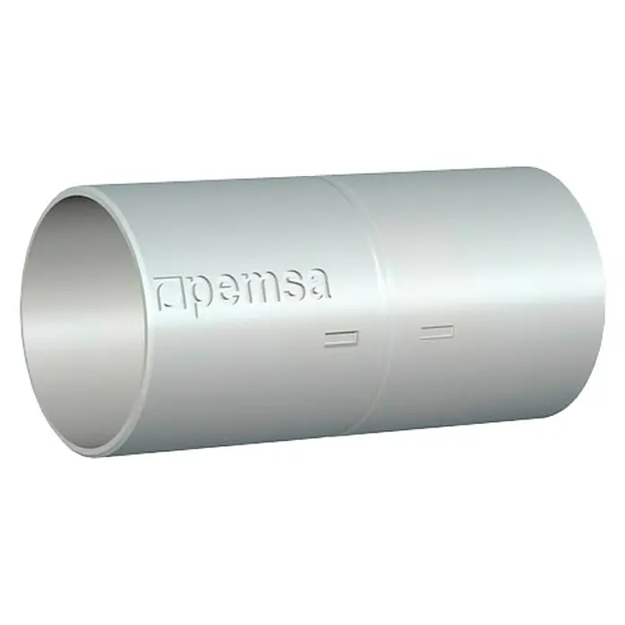 Rexel Empalme para tubo metálico - EN 25, Metal, Blanco
