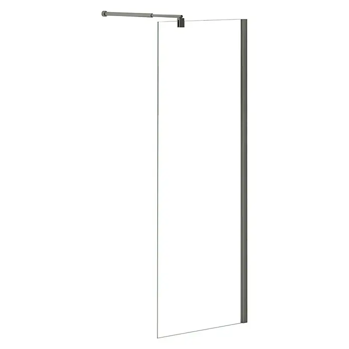 Mampara de ducha fija Walk-In Nice - An x Al: 80 x 195 cm, 6 mm, Cromo