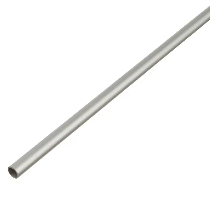 Tubo redondo - Ø x L: 12 x 2.600 mm, Plateado