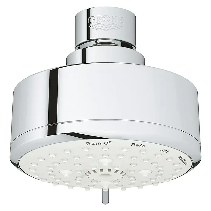 Grohe Kopfbrause Tempesta Cosmopolitan 100 - Durchmesser: 10 cm, 9,5 l/min bei 3 bar, Chrom - Vorderansicht