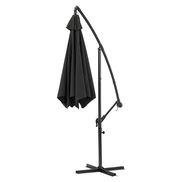 Sunfun Zweefparasol - Antraciet, Diameter: 300 cm
