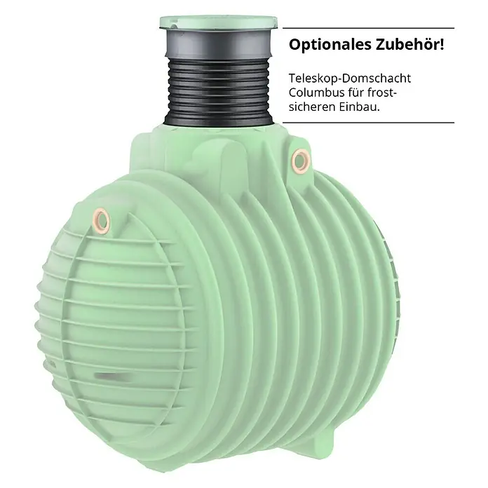Garantia ProLine Regenwassererdtank Columbus - 6.500 l, Dunkelgrün - Detailaufnahme