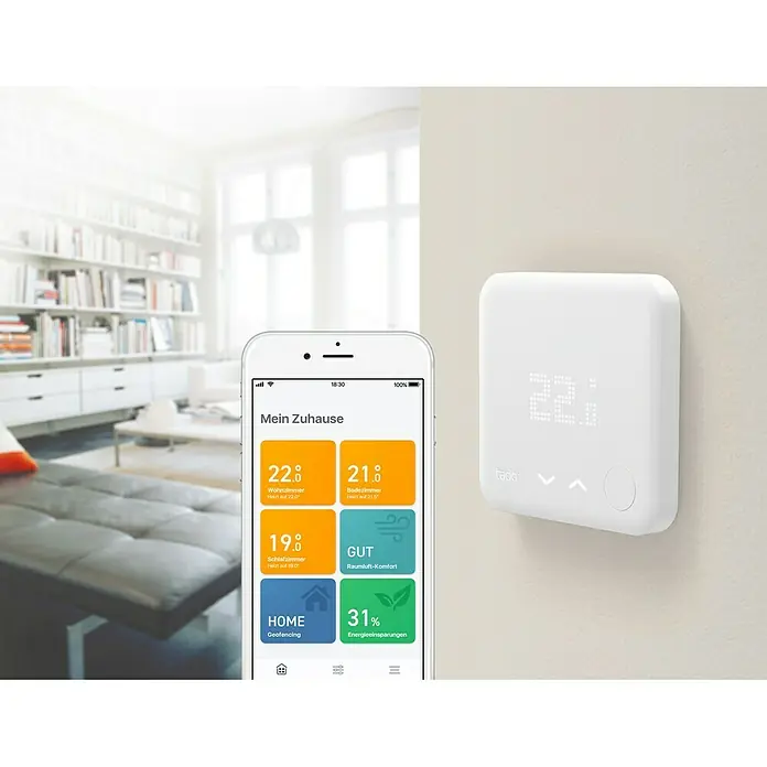 Tado Smartes Juego de termostato Starter Kit V3+BR - Puente de internet, Control inteligente: App Tado