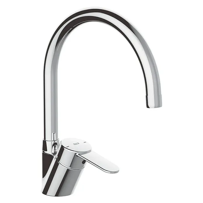 Roca Mitos Grifo de cocina - Cromo, Brillante, Caño alto