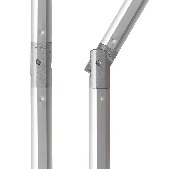 Doppler Expert Sonnenschirm Auto Tilt - Hellgrau, 300 x 200 cm - Detailaufnahme