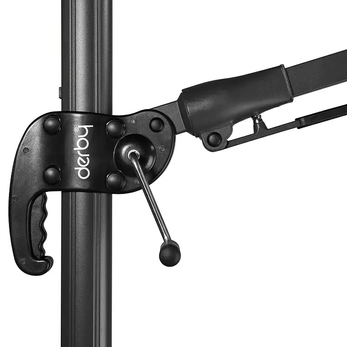 Derby Ravenna Pendelschirm AX - Hellgrau, L x B: 268 x 268 cm - Detailaufnahme