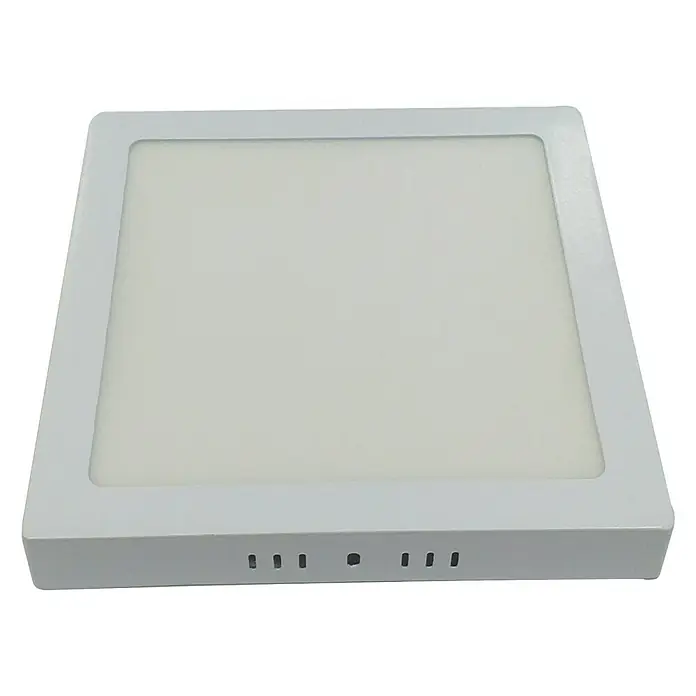 Plafón LED luz neutra - 6 W, L x An x Al: 12 x 12 x 4 cm, Blanco neutro