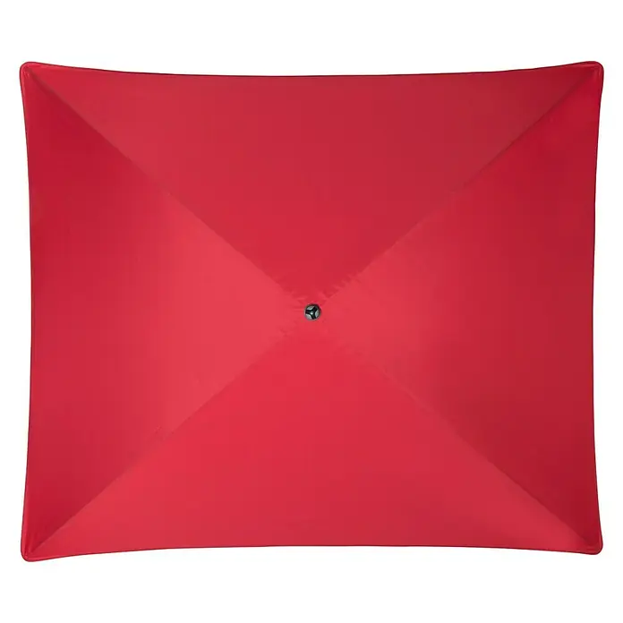 Doppler Sonnenschirm Sunline Waterproof - Rot, 230 x 190 cm - Ansicht von oben