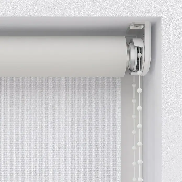 Verdunkelungsrollo - B x H: 40 x 190 cm, Schneeweiß - Detailaufnahme
