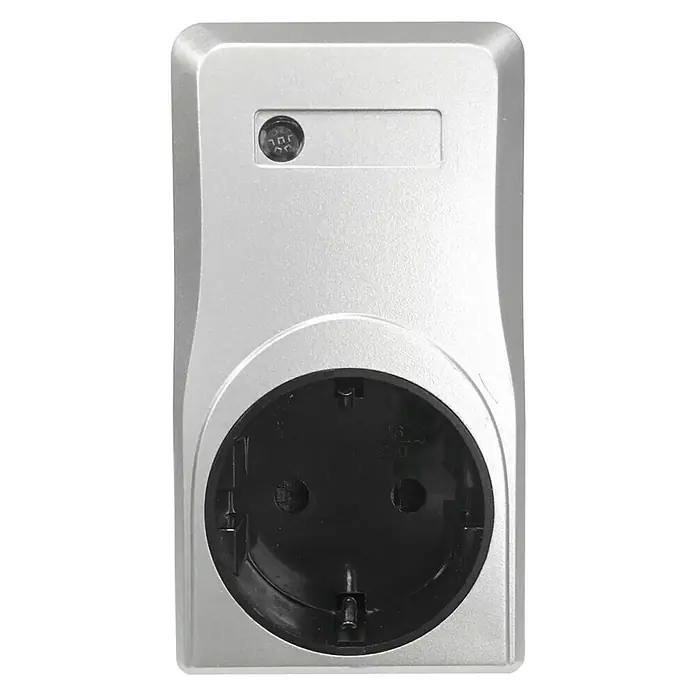 Voltomat Funksteckdosen-Set 3+1 - Silber, 1.000 W - Vorderansicht