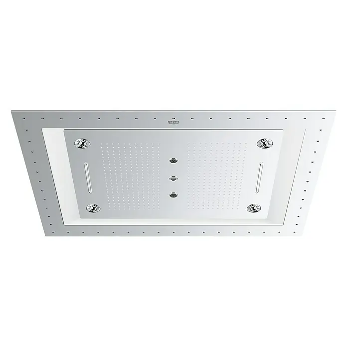 Grohe Kopfbrause Rainshower F-Series 40 - L x B: 76,2 x 101,6 cm, 25 l/min bei 3 bar, Anzahl Funktionen: 6 Stk., Chrom - Vorderansicht
