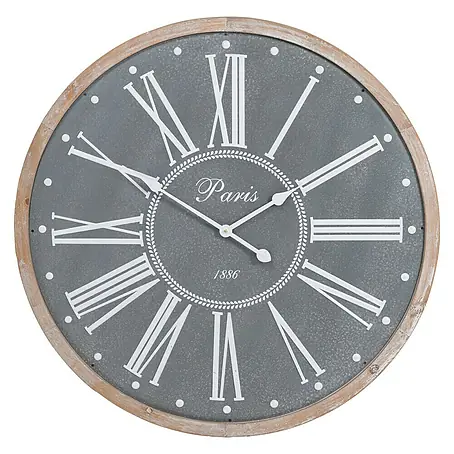 Wanduhr rund Paris