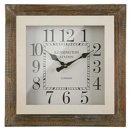 Reloj de pared Madera Cuadrado