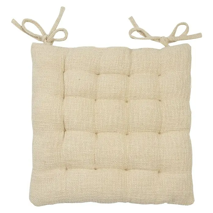 Cojín para silla Joy - Natural, 40 x 40 cm, 100% algodón