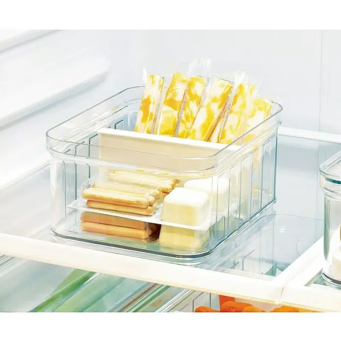 Organizador pequeño con divisor Crisp - Transparente
