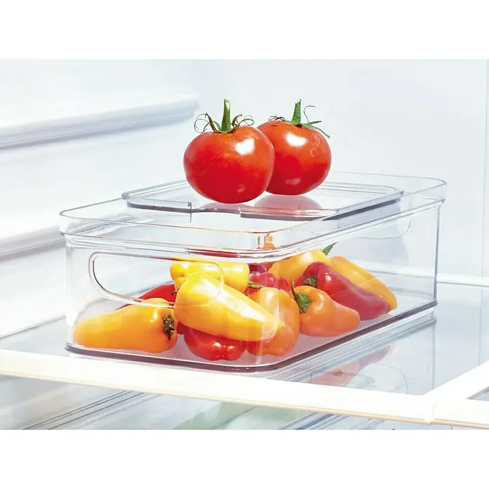 Organizador con 1/2 tapa deslizante Crisp - Transparente